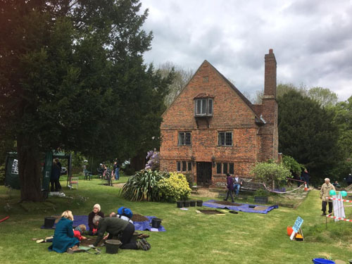 Rowhurst house and some of the test pits