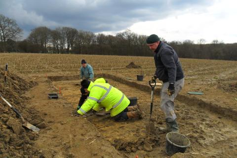 Trench 3 being opened