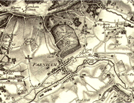 Farnham Park old map